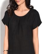 Robe 100% Lin noire