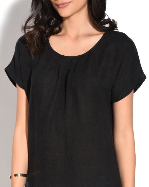 Robe 100% Lin noire