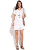 Robe 100% Lin blanche