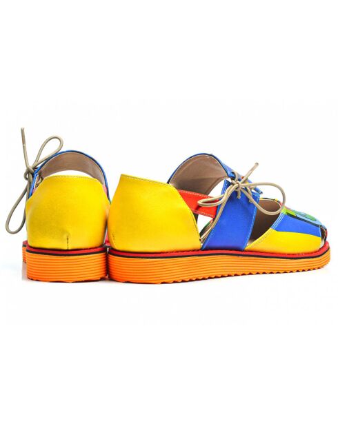 Sandales Picasso multicolores