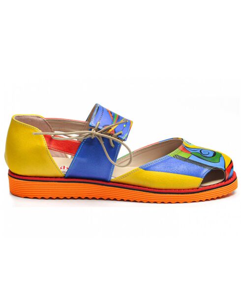 Sandales Picasso multicolores