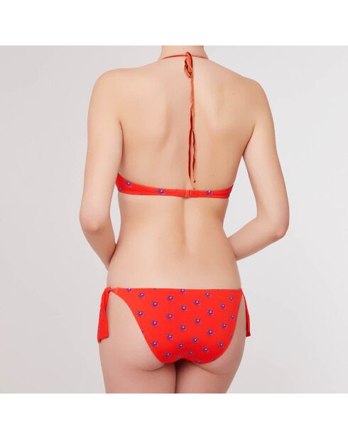 Maillot de Bain 2 pièces triangles foulard Tippi rouge