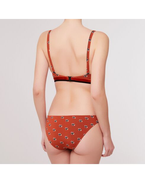 Maillot de Bain 2 pièces triangles brassière Tippi brique