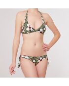 Maillot de Bain 2 pièces triangles foulard Renoir vert