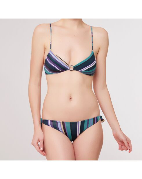 Maillot de Bain 2 pièces  Rayas marine/vert/violet