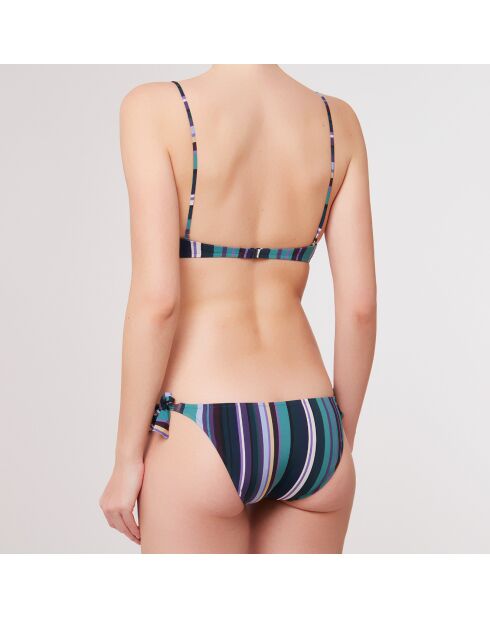 Maillot de Bain 2 pièces  Rayas marine/vert/violet