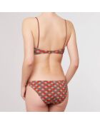 Maillot de Bain 2 pièces bandeau Geo violet/rouge/vert
