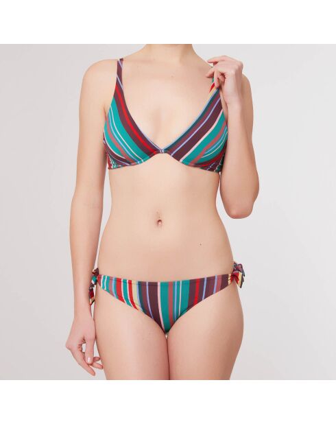 Maillot de Bain 2 pièces  armatures Rayas multicolore