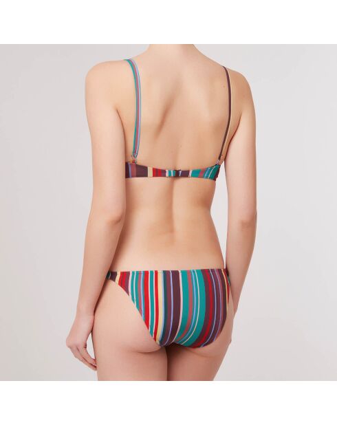 Maillot de Bain 2 pièces  armatures Rayas multicolore