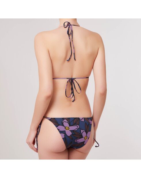 Maillot de Bain 2 pièces  triangles souples Renoir marine/multicolore