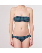 Maillot de Bain 2 pièces bandeau bonnets moulés Alnus bleu