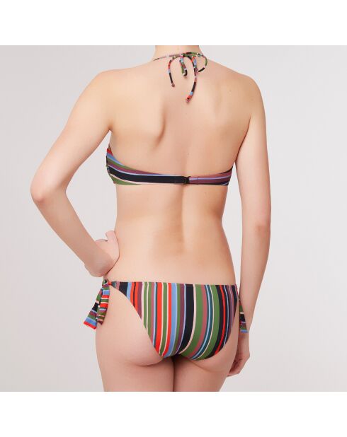 Maillot de Bain 2 pièces bandeau bonnets moulés Rayas multicolore