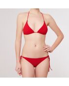 Maillot de Bain 2 pièces triangles souples Sólidos rouge