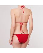 Maillot de Bain 2 pièces triangles souples Sólidos rouge