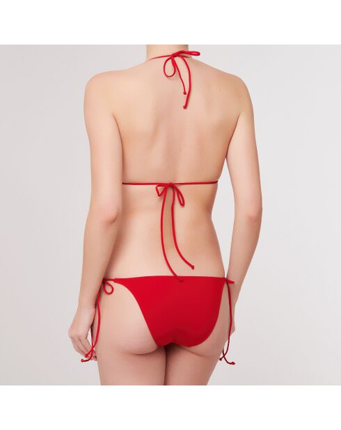Maillot de Bain 2 pièces triangles souples Sólidos rouge
