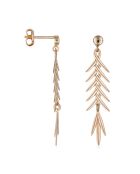 Boucles d'oreilles Feuillage or jaune