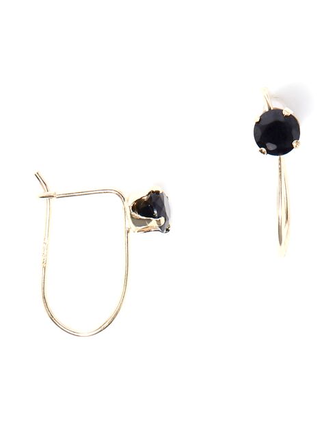 Boucles d'oreilles Envoutantes Saphir 0.76ct or jaune