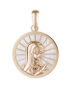 Pendentif Médaillon Marie or jaune