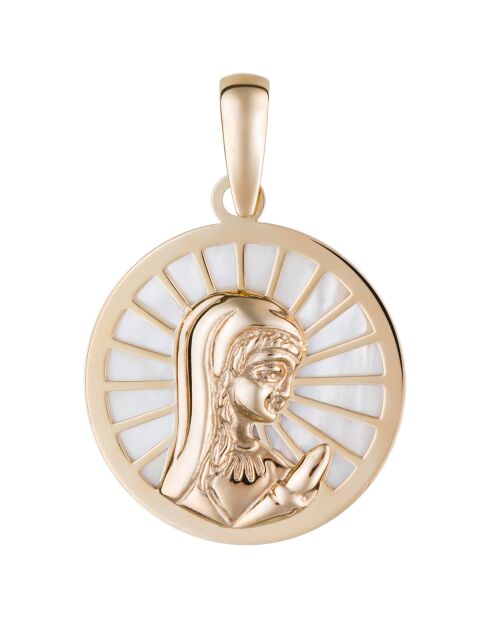Pendentif Médaillon Marie or jaune