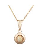 Ciondolo in oro giallo citrino