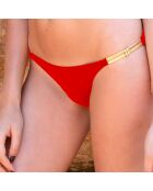Bas de maillot Eva rouge/doré