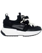 Sneakers en Cuir Lipi noires - Talon 5 cm