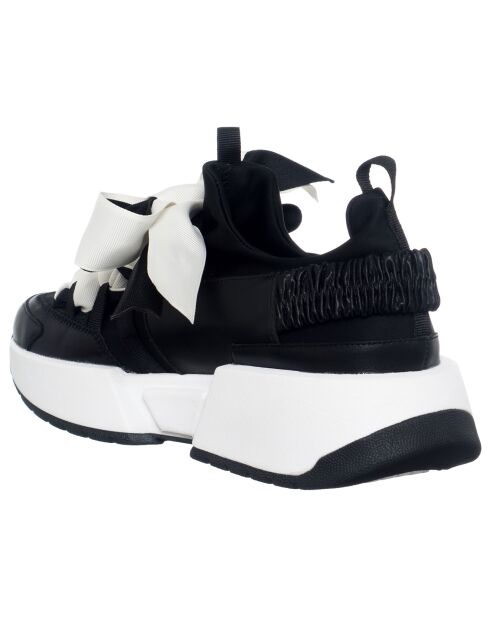 Sneakers en Cuir Lipi noires - Talon 5 cm