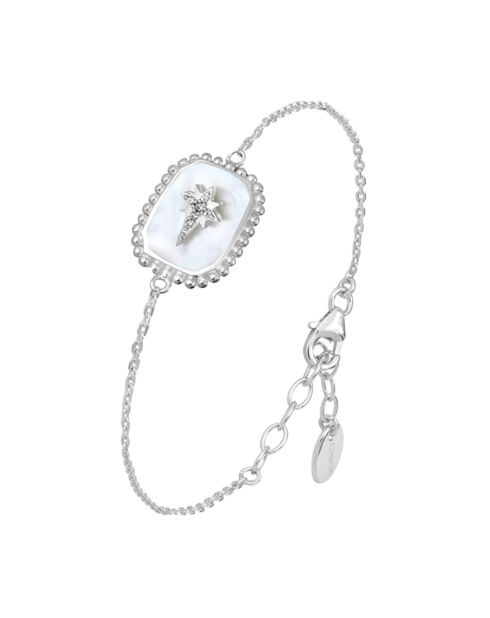 Silbernes Stern- und Mondstein-Armband