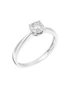 Bague Brillant Lucia Diamants 0.17 ct or blanc