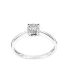 Bague Brillant Lucia Diamants 0.17 ct or blanc