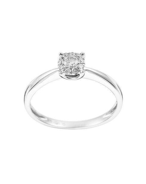 Bague Brillant Lucia Diamants 0.17 ct or blanc