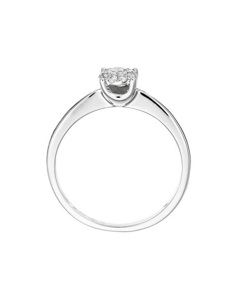 Lucia Brilliant diamanten ring 0,17 kt witgoud