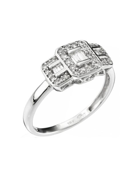 Bague Les Princesses Diamants 0.33 ct or blanc