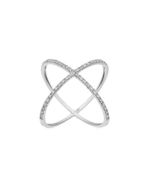Bague La Magnifique diamants 0.25 ct or blanc