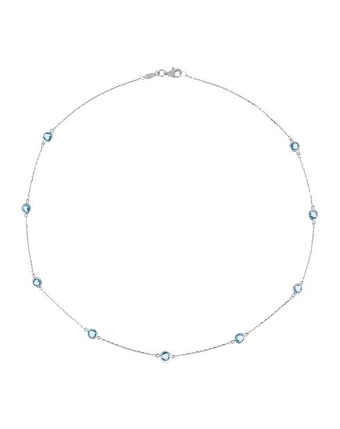 Collier Colors Topazes 3.15 cts or blanc