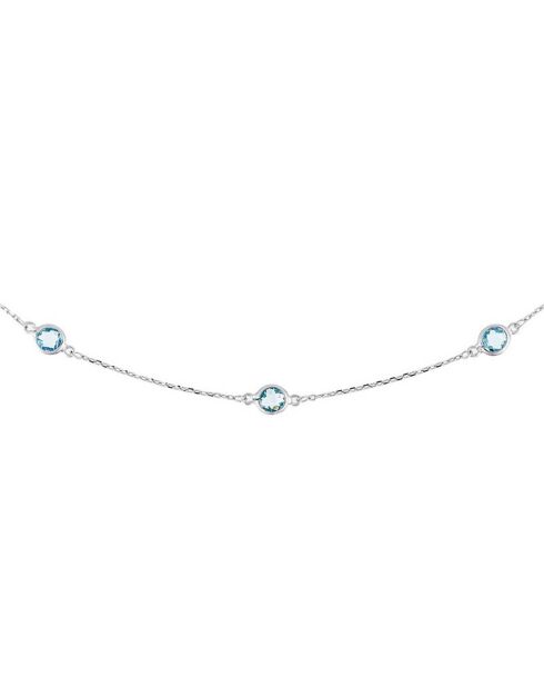 Collier Colors Topazes 3.15 cts or blanc