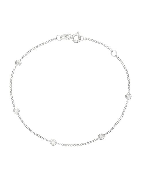Bracelet Sunshine Diamants 0.14 ct or blanc