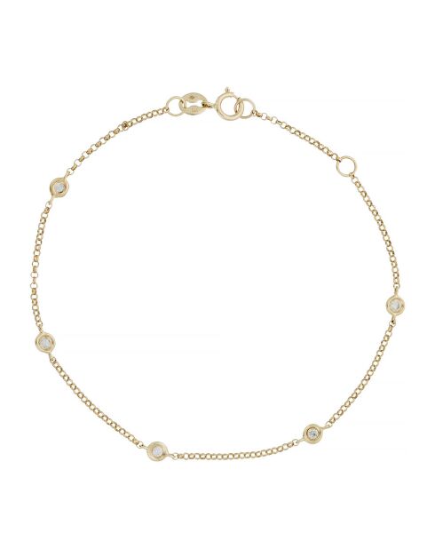 Bracelet Sunshine Diamants 0.14 ct or jaune