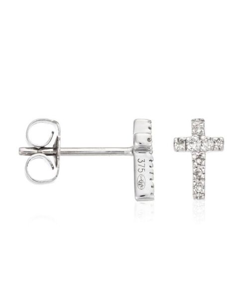 Pretty Cross Diamonds Ohrringe 0,05 Karat Weißgold