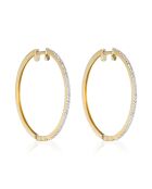 Elegante Diamant-Creolen aus 0,24 Karat Gelbgold