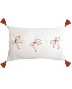 Housse de coussin Matisse brodée brique - 50x30 cm