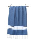 St Tropez Traditionele Fouta Grieks blauw/wit - 100x200 cm