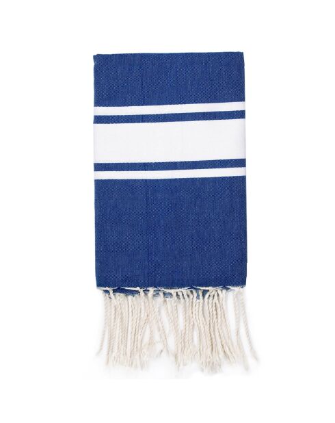 St Tropez Traditional Fouta Griechisch blau/weiß - 100x200 cm