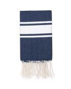 St Tropez Traditional Fouta jeans blau/weiß - 100x200 cm