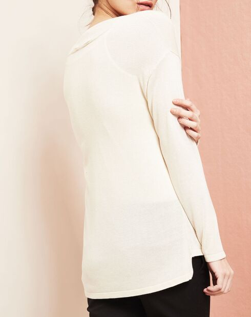 Pull échancré chantilly