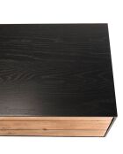 Meuble TV 3 tiroirs Andrea Bois naturel  - 210x48x45cm