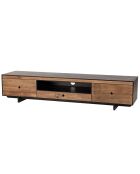 Meuble TV 3 tiroirs Andrea Bois naturel  - 210x48x45cm