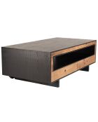 Table basse 4 tiroirs Andrea Bois naturel  - 135x70x45cm