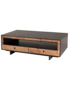 Table basse 4 tiroirs Andrea Bois naturel  - 135x70x45cm