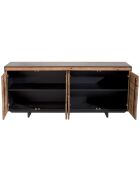 Buffet 4 portes Andrea Bois naturel  - 180x48x76cm